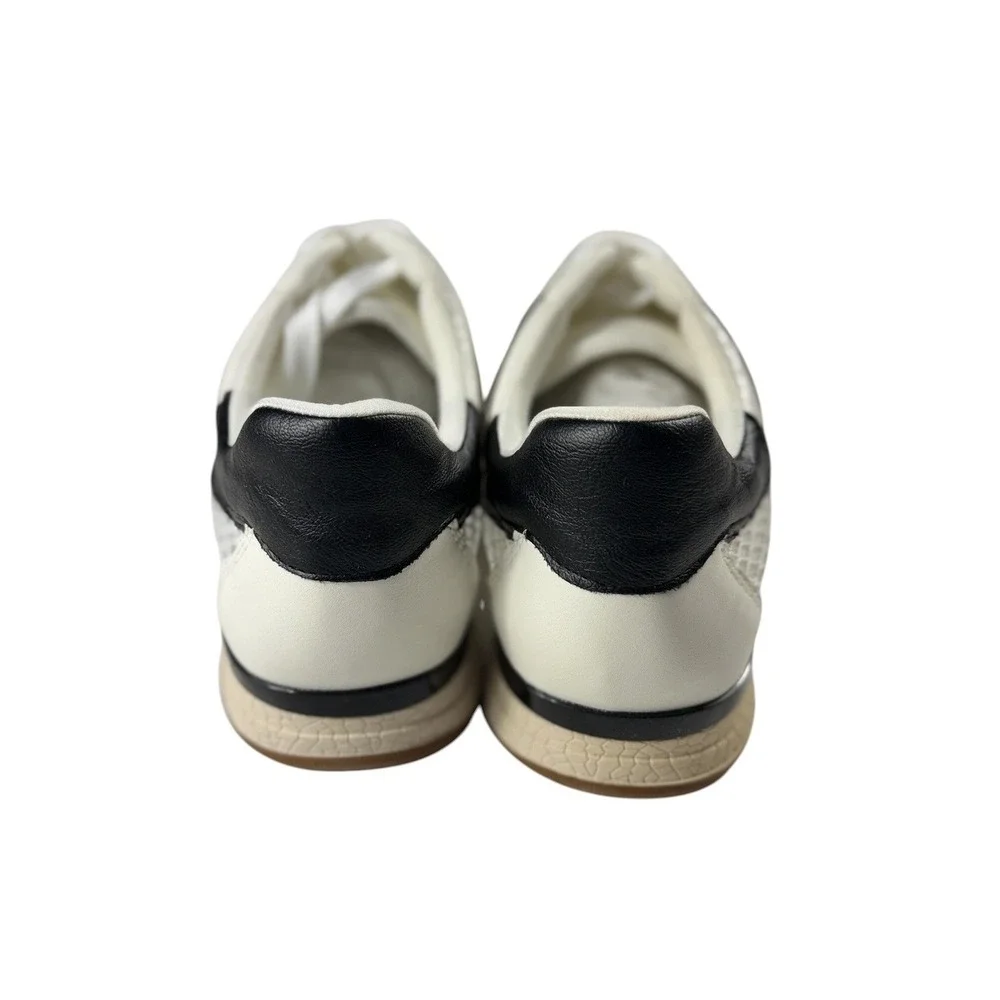 DV Dolce Vita Joque Mesh Jogger Sneakers White Black Womens Size 10 NEW